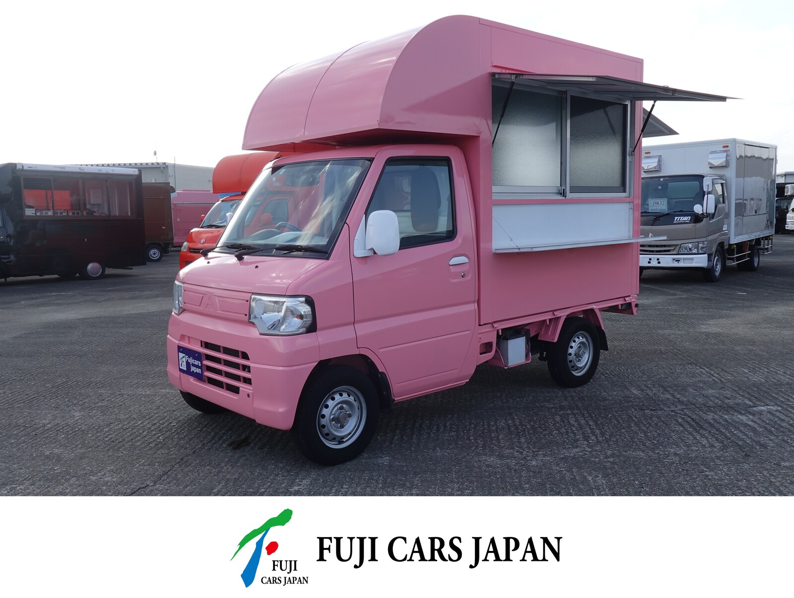 ミニキャブ 移動販売　キッチンカー　8ナンバー加工車登録