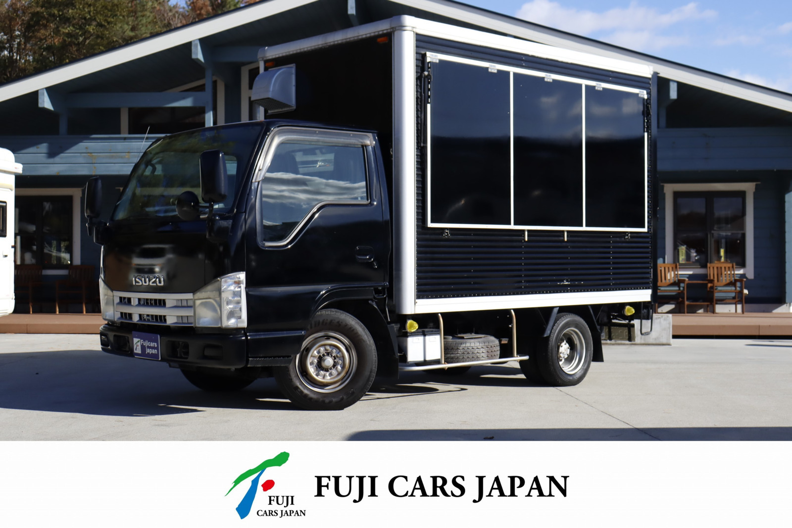 エルフ 移動販売車　ケータリングカー　コールドテーブル冷蔵冷凍庫